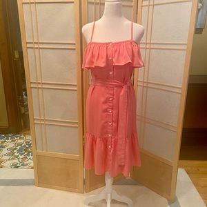 NWT Gap Pink Ruffle Dress -- Size XS